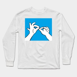 ASL Interpret Interpreter Long Sleeve T-Shirt